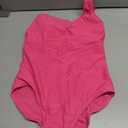 Women's Athletic One Piece Swimsuits for Training - U Back, Competitive Bathing Suits for Fitness & Lap Swimming (Pink, L)