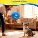 Upgraded 14Inch Herding Ball for Dogs - Heavy Duty Dual-Layer Herding Ball with Built-in Bell for Australian Shepherds, Border Collies, Corgis, Medium & Small Dogs | Indoor/Outdoor Play - Blue