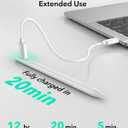 ESR Geo Digital iPad Pencil Findmy Compatible with Apple iPad 2018-2026,with Easy Shortcuts for Apple iPad A16/10/9/8 & Air 13/11 & Pro 12.9/13/11 & Mini 7/6/5,White(No Wireless Charging)