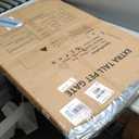 41'' Extra Tall Baby Gate for Large Dogs Pets Indoor No Jumping Over, 30-40.9'' Wide Heavy Duty Puppy Gate for Doorways, Pressure Mounted Metal Gate for Child Toddler No Tools Needed(White)