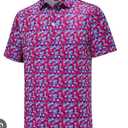 Bogey Bros Golf Polo Shirt Men's Small Purple Whale Tail Short Sleeve Stretch, XXL