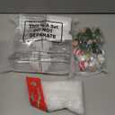 Vercraft 6 Sets Christmas Snow Globe Kit for Christmas Tree Ornaments DIY Craft Photo Clear Hanging Snowglobe Includes Xmas Tree Mini Snowman Artificial Snow for Winter Home Wonderland Party Decor