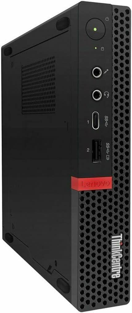 Lenovo ThinkCentre M920q Tiny Desktop,Intel 6 Core i5-8500T,16GB RAM,256GB NVME SSD,HDMI,DisplayPort,WiFi,Bluetooth,Wireless Keyboard Mouse,Windows 11 black