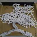 GoodtoU Baby Hangers 100 Pack - 10.2" Kids Plastic Hanger for Closet - Sturdy for Newborn Infant Toddler Small Childrens Nursery Little Clothing (White)