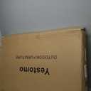 Yestomo Tall Beach Chairs for Adults, 17" High Backpack Beach Chair with Wooden Armrests, 5 Positions Reclining Heavy Duty Chair with Large Cooler Pouch, Support to 350LBS Striped Blue&Green,1pack