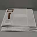 3 Pack Foldable Bed Sheets Set Organizers and Storage(King & Queen Size),Linen Fabric Closet Organizers with Window,Folding Bedding Storage Box for Bedsheets and Pillow Cube Organizer-White