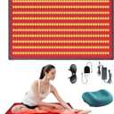 Large 23.60" x 38.00" Red Light Therapy Mat, 400 Dual-Wavelength LEDs (660nm & 850nm), Easy to Carry for Home or Travel Use (23.60 x 38.00 in)