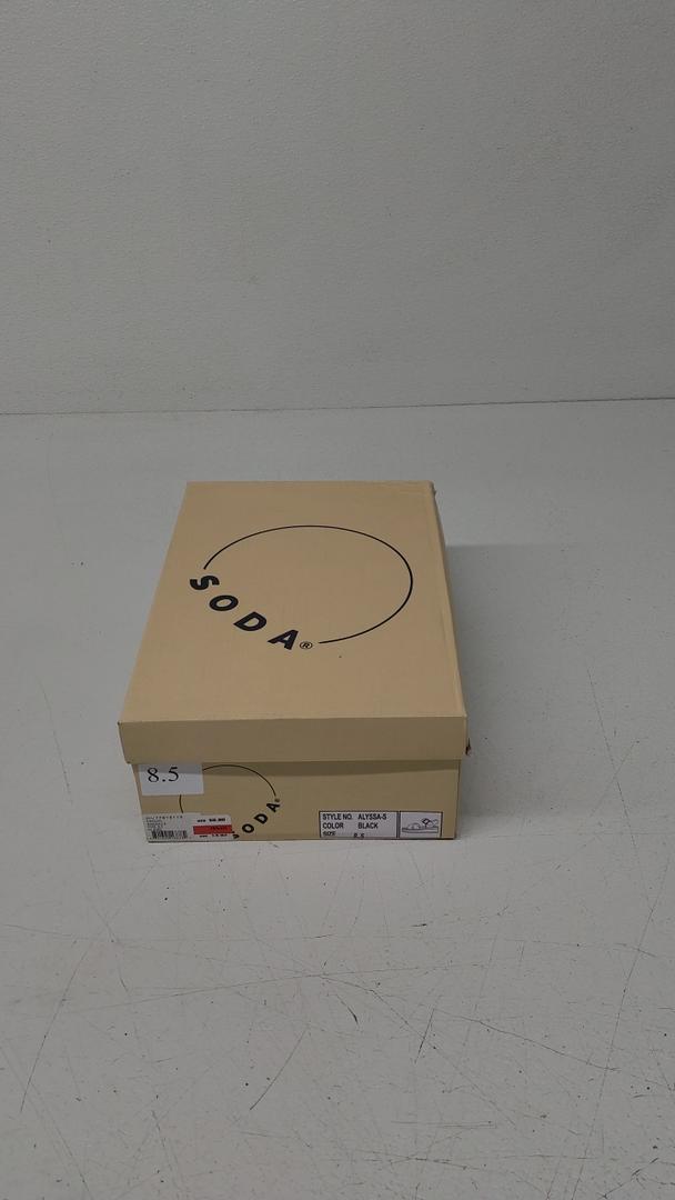 Soda Alyssa-S Platform Sandals Black New With Box Size 8.5