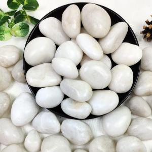 5lbs White River Rocks, 1-2 Inch Natural Pebbles for Indoor Plants, High Polished Decorative Stones Vase Filler Fish Tank Aquariums Landscaping Garden Outdoor and Indoor DIY