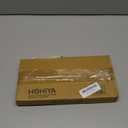 HOHIYA Christmas Ornament Display Stand 4 Pack 9.5" Gold Twist Wire Holders for 150mm/6inch Glass Terrarium Air Plant Halloween Xmas and Easter Decorations