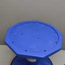 Flash Furniture Carter Adjustable Height Active Learning Stool for Classrooms, Backless Wobble Stool with 360-Degree Swivel, 14" - 18" H, Blue