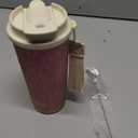 TiWell Titanium Coffee Tumbler  17oz Travel Insulated Coffee Mug with Lid and Straw, Zero Coating and Metal Leaching for Health Safety, Fits in Car Cup Holder (Pink)