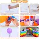 Chamvis 2 Set Balloon Column Kit - 6.56 feet Balloon Column Stand with Base for Baby Shower, Birthday Party, Graduation, Wedding Kids Party Centerpieces Decorations