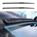 HEVLE Windshield Wiper Blades, Premium All-Season Windshield Wiper Blades, Wiper Blades Easy Install & Durable Stable Quiet Universal Car Accessories for Most Car