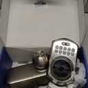 TEEHO TE003 Keyless Entry Keypad Door Lock with Handle, Electronic Digital Smart Locks for Front Door, Smart Door Knob with Code for Bedroom with Interior Locks, Auto Lock, Passage Mode, Satin Nickel