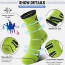 Sandsuced 6 Pairs Kids Boys Socks Athletic Basketball Sport Youth Crew Cotton Soft Breathable Socks for Outdoor (9-15 Years, Oblique Stripes)
