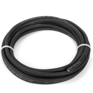 EWCS 4 Gauge Premium Extra Flexible Welding Cable 600 Volt - Black - 25 Feet - Made in the USA