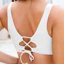 Jolefille Bikini Tops for Women Push Up Tankini Top Supportive Triangle Swim Top Black Modest Swimsuits 2026 Bathing Suit (S)
