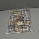 Geyoga Women's Fashion Long Shawl 55 x 55 Inch Big Grid Winter Warm Lattice Large Scarf Plaid Blanket Winter Oversized Shawl (Black and White)