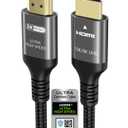 10K 8K 4K HDMI Cable 48Gbps 6.6 FT, Certified Ultra High Speed HDMI Cable 4K 240Hz 144Hz 120Hz 8K60Hz 0.01ms HDR10+ eARC HDCP2.3 Netflix Roku TV PC Monitor Projector PS5 Xbox