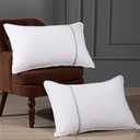 Bed Pillows Standard Size Set of 2, Medium Firm Hotel Pillows for Sleeping, Cooling Pillows for Side & Back Sleepers, Down Alternative Filling, 20 x 26 Inches