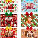 Hayux DIY Christmas Photo Frames Craft Kit for Kids - 24 Packs Present Box Set with Stickers, Paper Picture Frames - Merry Christmas Gifts for Xmas Tree Decor, Winter Party Favors