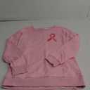 Tee Hunt Pink Ribbon Distressed Flag Hoodie Breast Cancer Awareness Sweatshirt, Size M