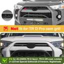 Led Grill Grille Lights for 2021 2022 2023 2024 Toyota 4Runner Sr5 Limited Trd-pro sport off-road Front Grill Lights Raptor lights for toyota 4Runner grill Emblems (Yellow)
