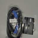 MT-VIKI VGA KVM Switch, 2 Port USB VGA KVM Switch for 2 Computers Share 1 Monitor Keyboard Mouse Printer, + 2 KVM Cables