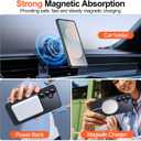 MOZOTER for Samsung Galaxy S25 FE Case with Magnetic,[Compatible with MagSafe][12Ft Military Dropproof][2*Screen Protector] Translucent Shockproof Holsters Case for S25 FE-Black