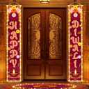 Lighted Diwali Decorations for Home Happy Diwali Porch Sign Banners for Deepavali Celebration Wall Door Indoor Outdoor Party Decor Decoration Ornaments
