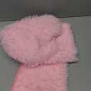 Microfiber Bathroom Rug Sets 3 Piece, Non Slip Contour Mat Toilet Lid Cover and Bath Rug Mats Shower Mats for Bathroom Tub Toilet (Pink)