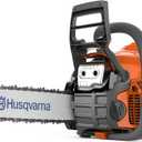 Husqvarna 130 Gas Powered Chainsaw, 38-cc 2-HP, 2-Cycle X-Torq Engine, 16 Inch Chainsaw with Automatic Oiler, For Wood Cutting and Tree Pruning