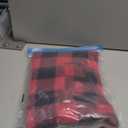 ASENKU Dog Winter Coat, Fleece Doggie Jacket Plaid Reversible Vest Waterproof Windproof Cold Weather Clothes for Small Medium Large Dogs(Red, Medium)