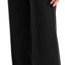 NIMIN High Waisted Work Pants for Women Wide Leg Dressy Pants Business Casual Trousers 2026 Summer Slacks with Pockets (Black, XS)