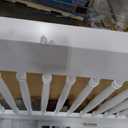 Sorelle Furniture Portofino Crib, Classic 4-in-1 Convertible Crib, Crib Made of Wood, Non-Toxic Finish, Wooden Baby Bed, Toddler Bed, Childs Daybed and Full-Size Bed, Nursery Furniture-White