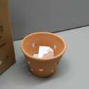 vensovo Terracotta Orchid Pots with Holes and Saucers - Clay Orchid Planter Pots for Repotting, Plant Flower Pots for Orchid Indoor and Outdoor Promotes Air Circulation