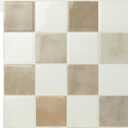 Alwayspon 10 Sheets Brown Beige White Mosaic 3D Peel and Stick PVC Backsplash Tiles, Self-Adhesive Wall Tile Stickers Stick on Subway Tiles for Kitchen Bathroom