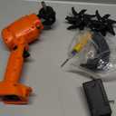 24V Cordless Electric Tiller with 2 Rechargeable Batteries, Handheld Garden Cultivator for Soil Aeration, Weeding, Lawn Trenching | Mini Hand Tillers for Gardening | Hand Held Battery Powered Tiller