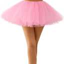 Spooktacular Creations Women Tutu Skirt Costume Adult Halloween Tutus for Halloween Costume Cosplay Party (Pink)