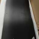 L Shaped Gaming Desk with Power Outlet and LED Light, 47 inch Reversible Computer Desk with CPU Stand, Monitor Stand, Drawer, Home Office Desk Table for living Room, Bedroom Carbon Fiber Black