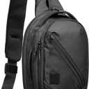 Savior Equipment Obscura Sling Bag Tactical EDC Crossbody Case Pistol Bag, Low-Profile Design Holster Compatible Single Pistol Soft Case with Rapid Access Admin Pocket