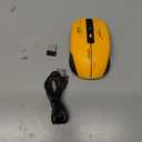 RAPIQUE Bluetooth Wireless Mouse - (BT1/BT2+USB Receiver) Tri-Device Compatibility for PC, Laptop, Computer, MacBook, Tablet (Black and Yellow)