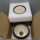 Deep Dream 6 Inch Plant Pots- Ceramic Planter Pot with Drainage Hole and Saucer, Round Flower Pot for Indoor Outdoor Succulent, Snake Plants and Cactus, Blue