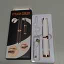 Heated Eyelash Curler - 2-in-1 Clip-Type Design, 3 Temperature Modes, USB Rechargeable Electric Eyelash Curler, Natural Curling 24H Long-Lasting Curl, Gift for Women, White-ED