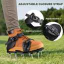Aeration Shoes for Lawn, Lawn Aerator Shoes for Grass, Stainless Steel Spikes with Adjustable Straps for Garden, Grass Aeration, Floor Paintin