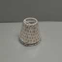 Chandelier Shades Set Of 2,Mini Lamp Shade 3" Top x 5.5" Bottom x 4.7" Slant ,Small Lamp Shades Clip On Bulb,Pleated Chandelier Lamp Shades,Fabric Lampshades That Attach To The Bulb(Brown Floral)