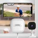 3MP 2K Window Camera, 2.4GHz & 5GHz WiFi Indoor Cameras for Home Security with Full Color Night Vision, Human & Motion Detection Instant Alerts, 24/7 Recording, 2-Way Audio, No Drill Quick Install
