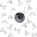 Car Seat Cover Hook, 20 Pcs Car Seat Locking Clip Stainless Steel Car Seat Hooks Metal Fixing Hanger Bag Hooks for Car Fastener Car Seats Mat Pad Headrest Cover Installation Replacement