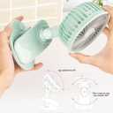 Rechargeable Clip On Small Fan with LED Light, 3 Modes, Outdoor Portable Small Fan That Can Be Clipped, Placed On the Desktop, and Held In Hand.